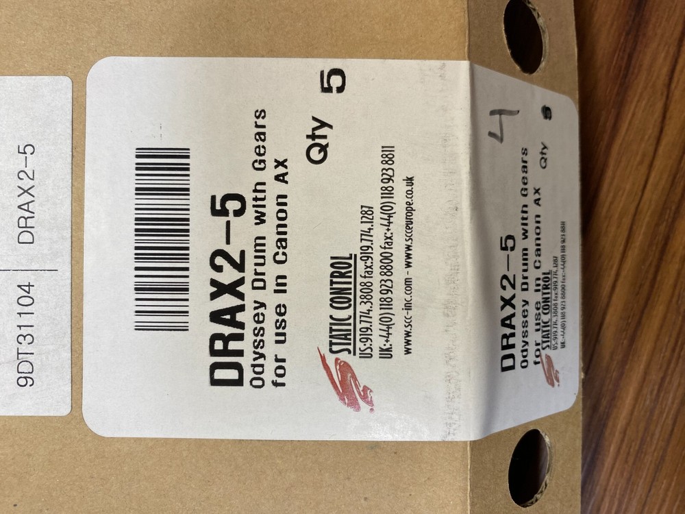 4 Pack Static Control Drum Roller W/ Gears For Canon AX DRAX2