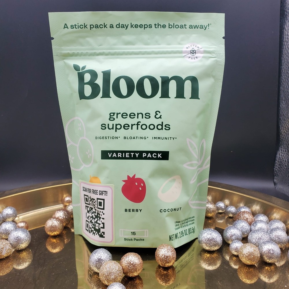 Bloom Nutrition Variety Pack: Mango+berry+coconut