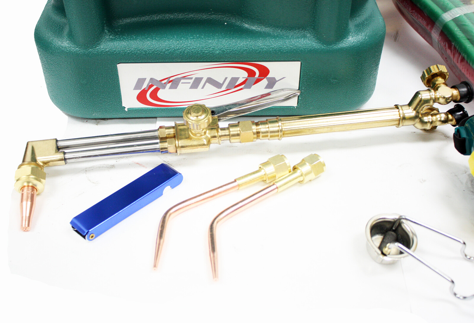 Portable Welding Cutting Torch Kit w/ Oxygen Acetylene Tanks Regulators & Hoses
