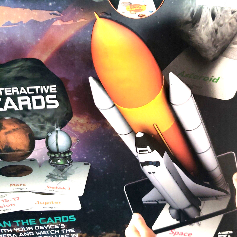 Space Exploration Augmented Reality Cards Virtual Reality 4D Headset Interactive