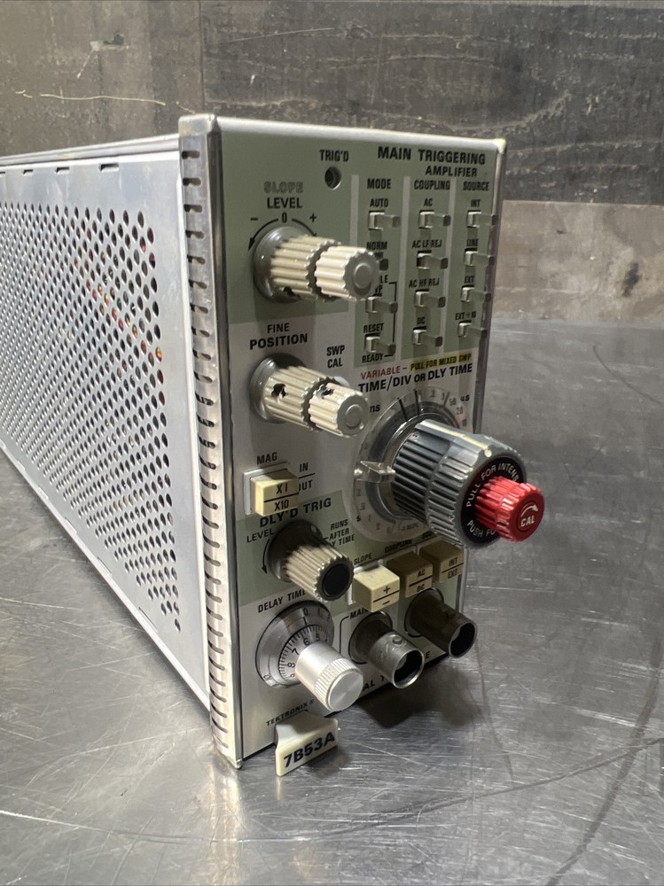 Tektronix 7B53A Dual Time Base Oscilloscope Plug-In Module. Used Surplus