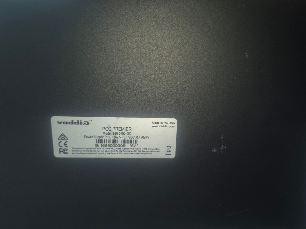 Vaddio 998-5750-000 PCC Premier Precision Camera Controller