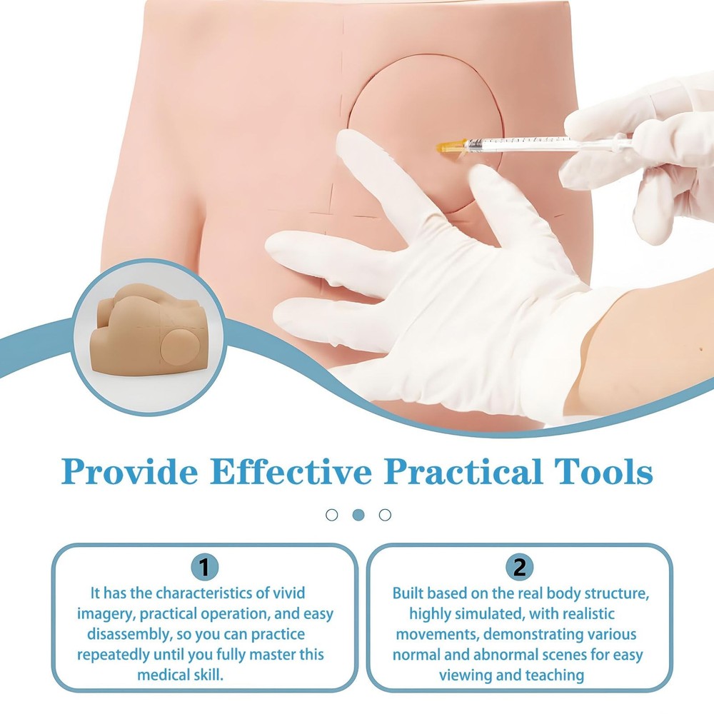 Hip Injection Training Simulator - Realistic Buttock Muscle Injection Trainin...