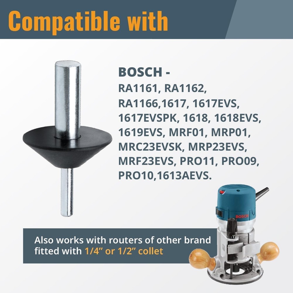 Router Centering Pin Cone Set Compatible Bosch Router Sub Base