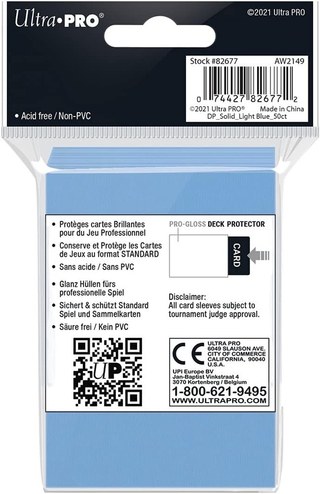 Deck Protector Sleeves Light Blue (50 ct.)