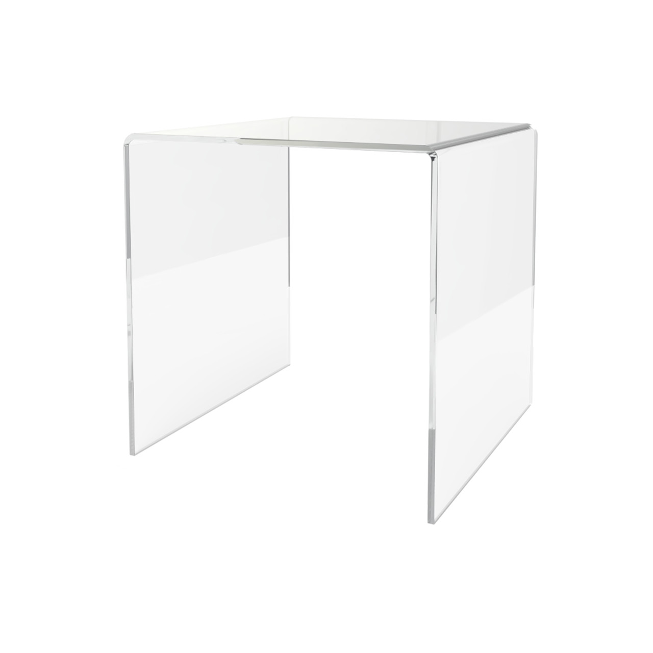 6" Square Riser Display Showcase Stand Acrylic Product Platform 3 Sided Riser