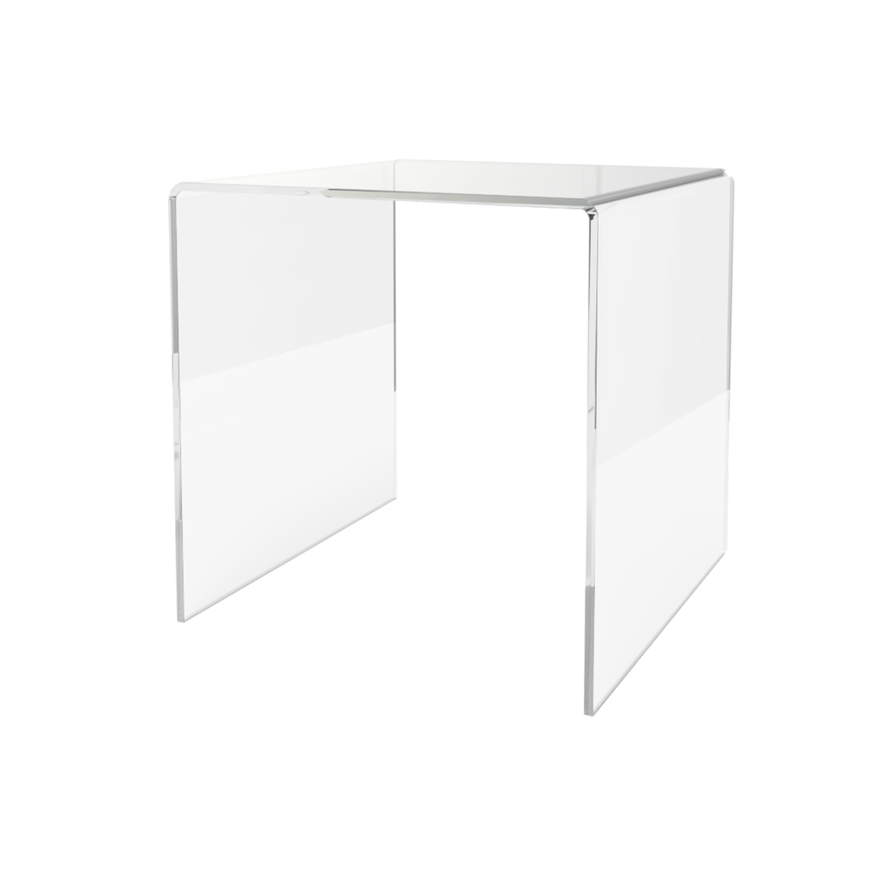 6" Square Riser Display Showcase Stand Acrylic Product Platform 3 Sided Riser