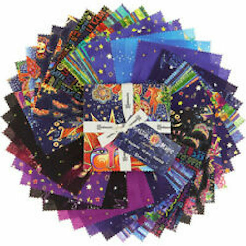 Laurel Burch***CELESTIAL MAGIC*** CHARM PACK - 42 Five Inch Squares