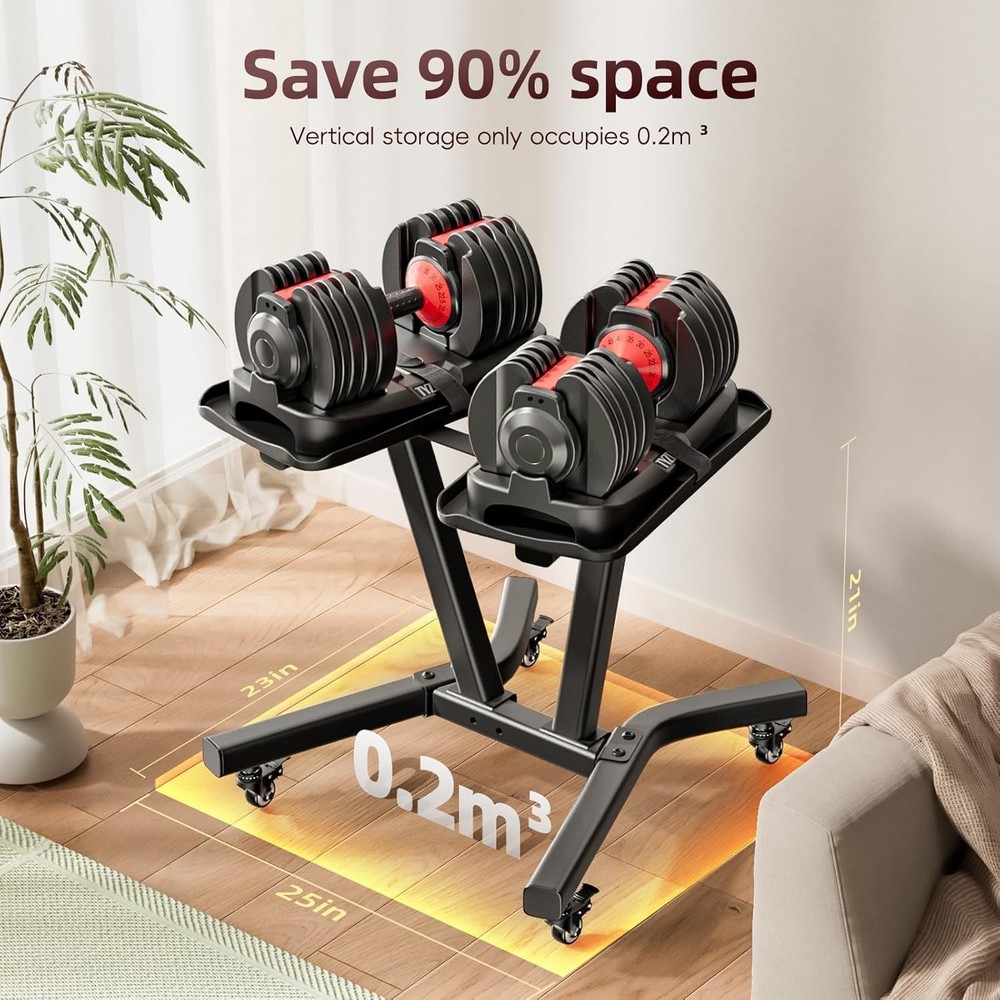 Adjustable Dumbbell Rack Stand Strength Training Weight Rack - NIB