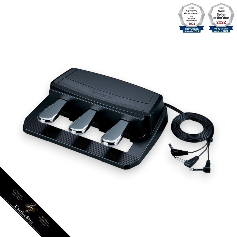 Roland RPU-3 Triple Pedal Unit Half-Damper Function JP RPU3 Black Compact Size