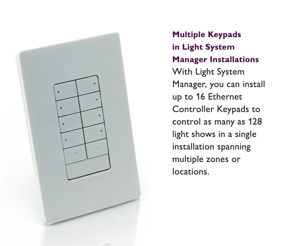Philips 103-000023-00 Ethernet Controller Wall-mounted Keypad