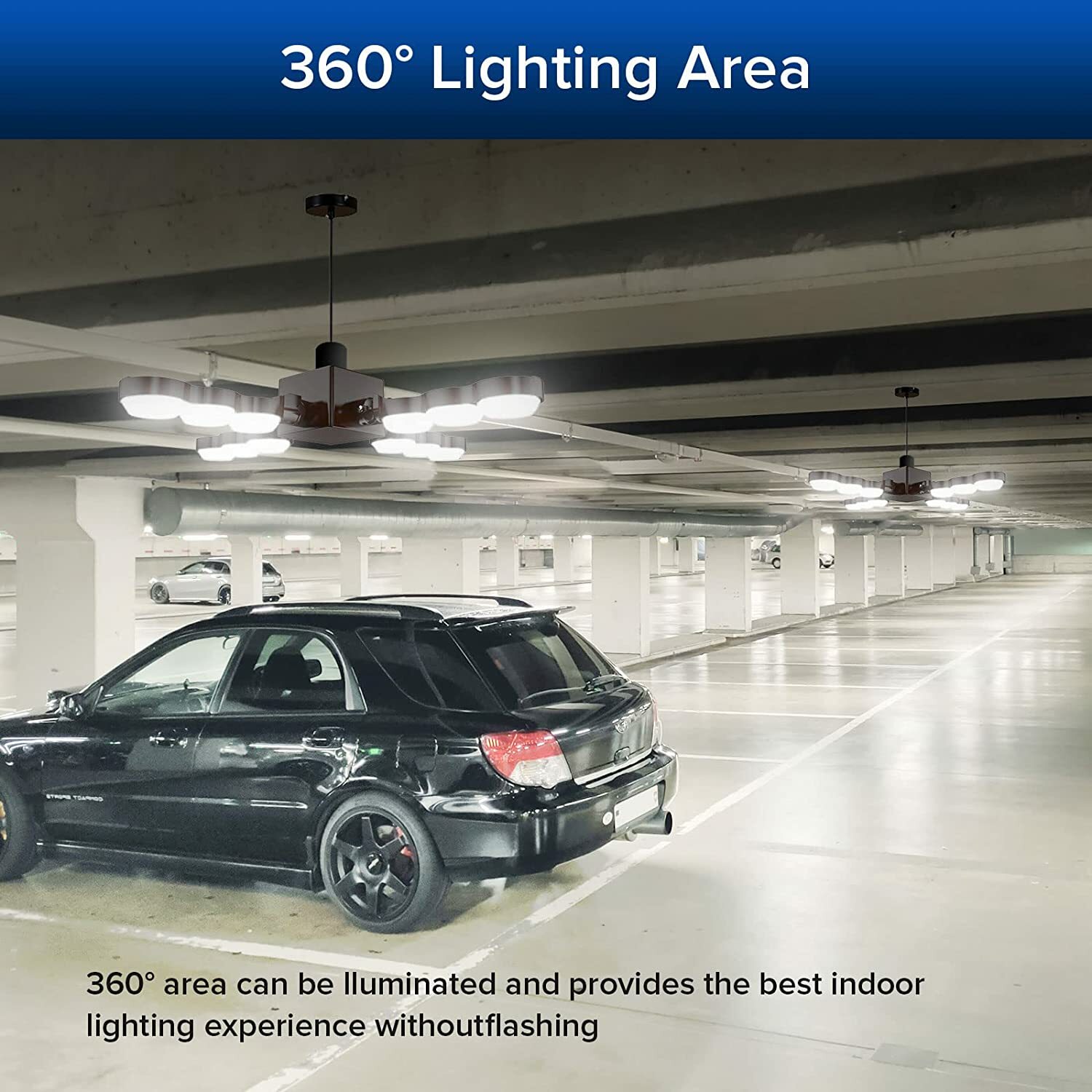 400W Super Bright Warehouse LED High Bay Lights Factory Shop Ceiling Light Lamp