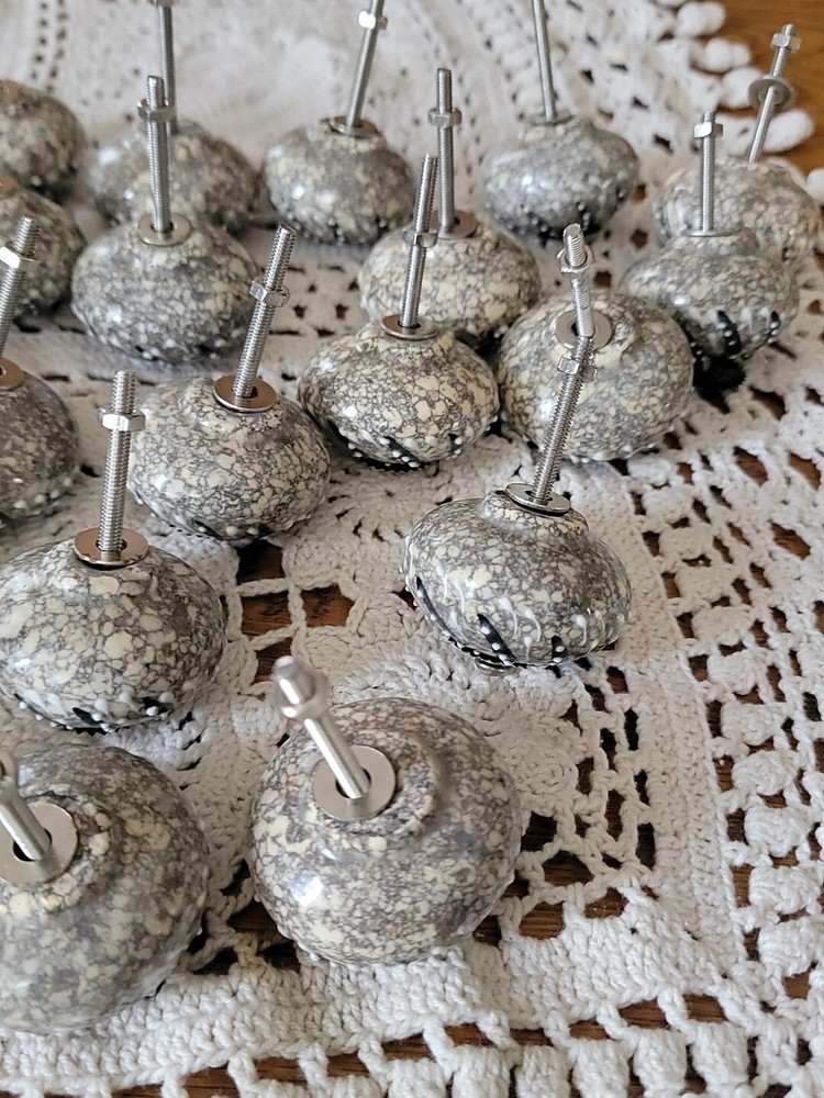 21 Starburst Stoneware Pottery Drawer Pulls Cabinet Knobs
