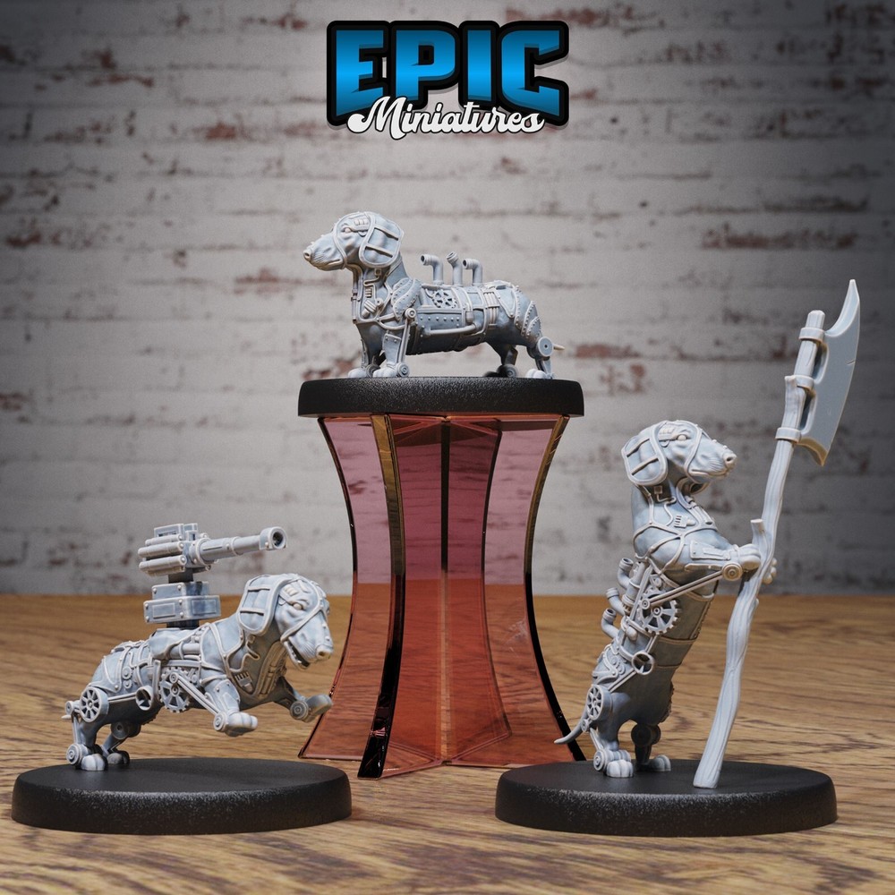 Construct Dachshund 3D Printed D&D Tabletop Gaming Figures - Epic Miniatures