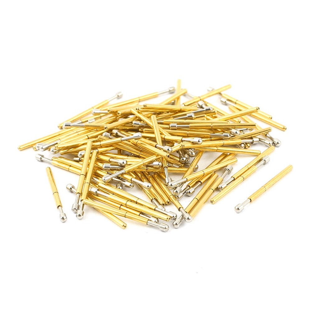 100 Pieces P75-D2 1.3mm Spherical Tip Spring PCB Testing Contact Probes Pin