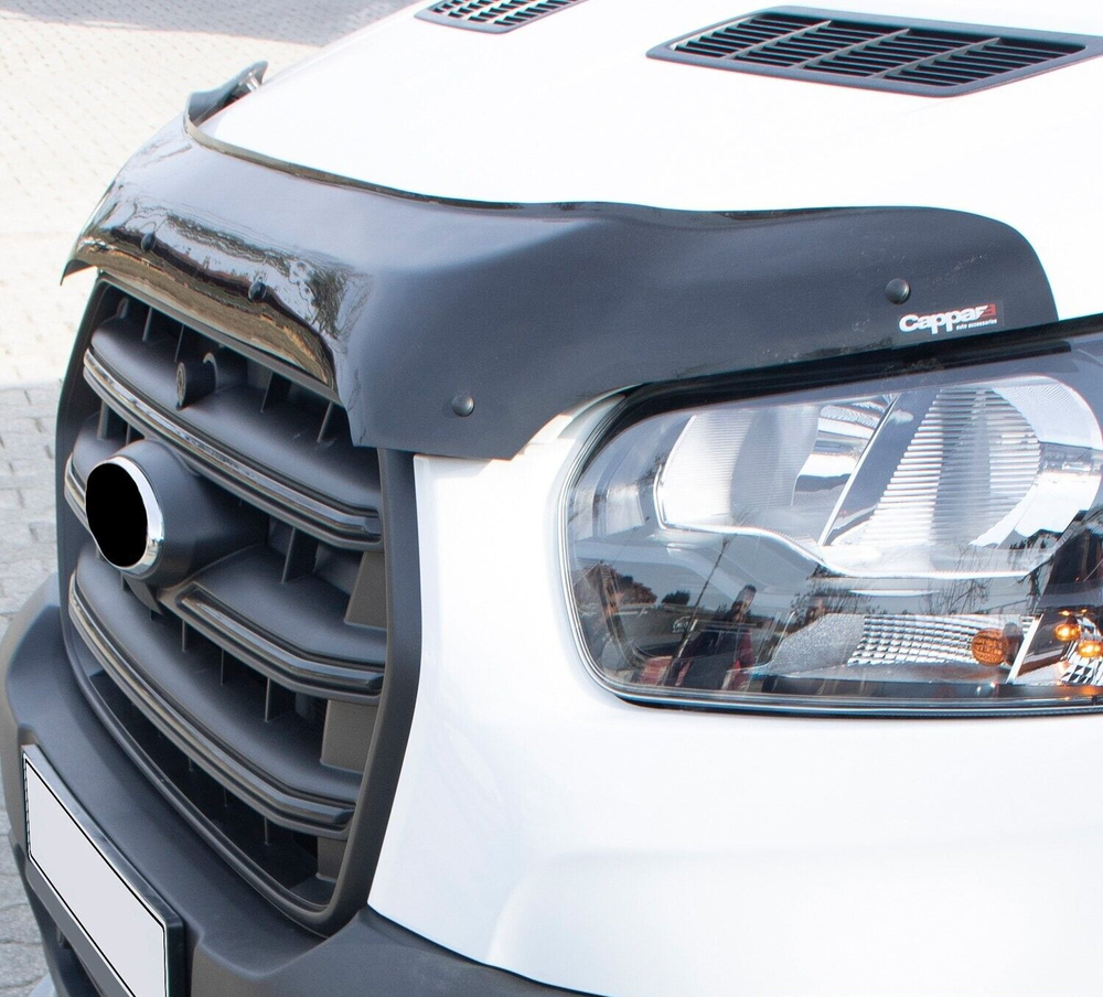 Hood Deflector Guard | Front Bug Shield Compatible for Ford Transit 2019-2024