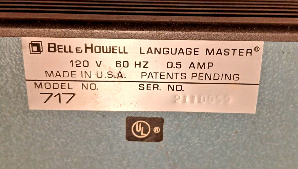 Bell & Howell Language Master Model 717