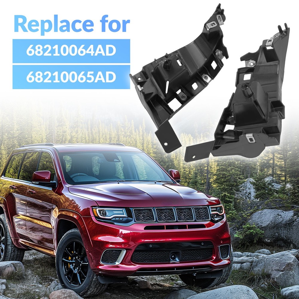 Bumper Support Brace Mount Bracket For Jeep Cherokee 2014-2018 Front Lower Pair