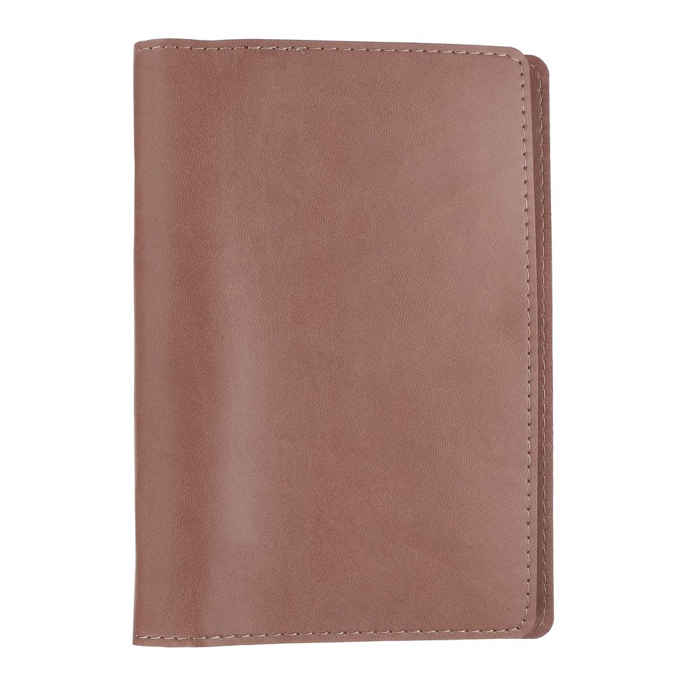 A6 PU Leather Binder Protector, 6 Ring Loose Leaf Notebook Protector, Red