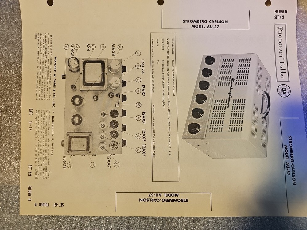 STROMBERG-CARLSON AU-57