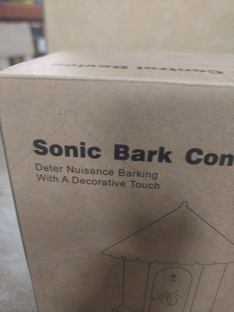 Decorative Sonic Anti Bark Control Device Deter Nuisance Barking Waterproof G3E