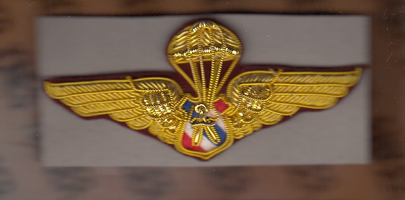 Thai Border Police Aerial Reenforcement Unit PARU Airborne parachute wing ~3.75"