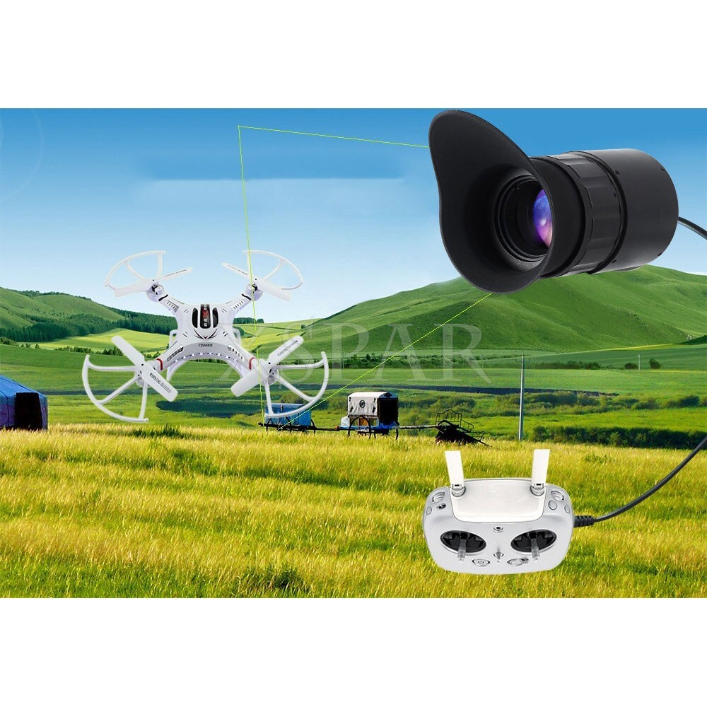 V780-B Head Mounted Display Wearable 1024*768For FPV With Composite AV Interface