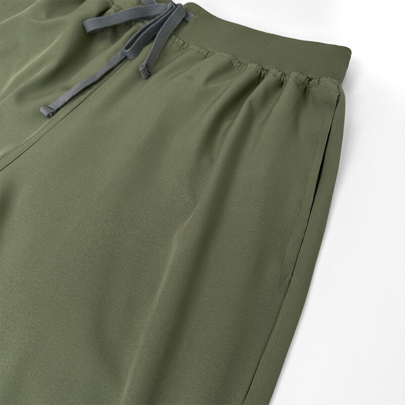 Women Men Stretch Nurse Uniform Medical Scrub Sets V-Neck Top Jogger Pant Unisex