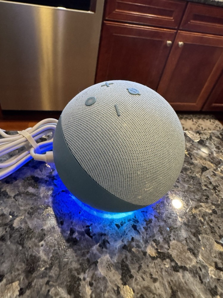 Amazon Echo Dot 4th Gen B7W64E Blue Bluetooth Smart Speaker With Alexa Used