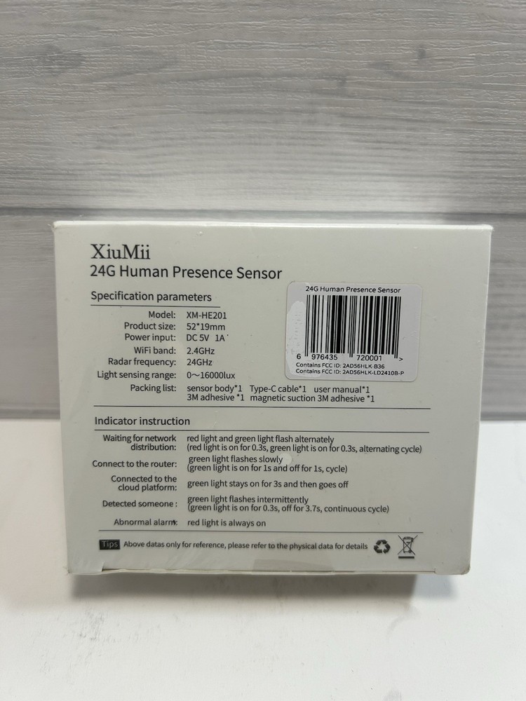 XiuMii Smart Motion 24G Human Presence Sensor