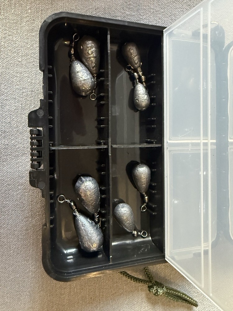 LRF Fishing Weights Selection Split Shot Pear & Drop Shot Weights Set Box