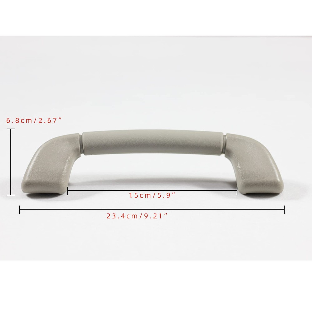 Krobelus Auto Roof Pull Handle Gray - Front Both Sides - Without Hook (1PC)