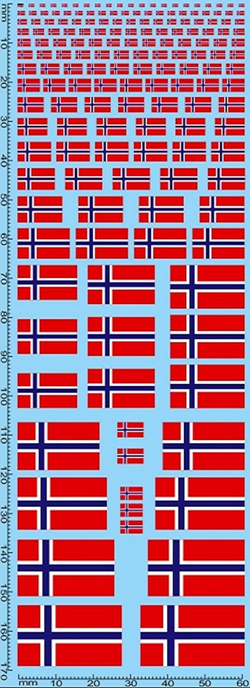 Flags Norway 1:18 Decal Decals