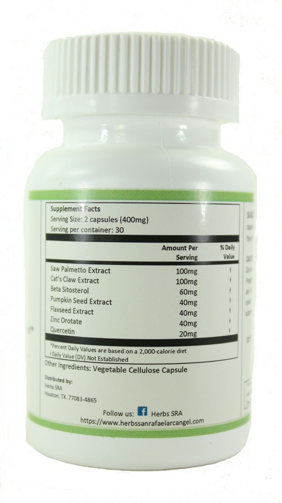 INFLAMMATION PROSTATE CONTROL,120 Capsules, Biomedical Formula Virility, Libido.