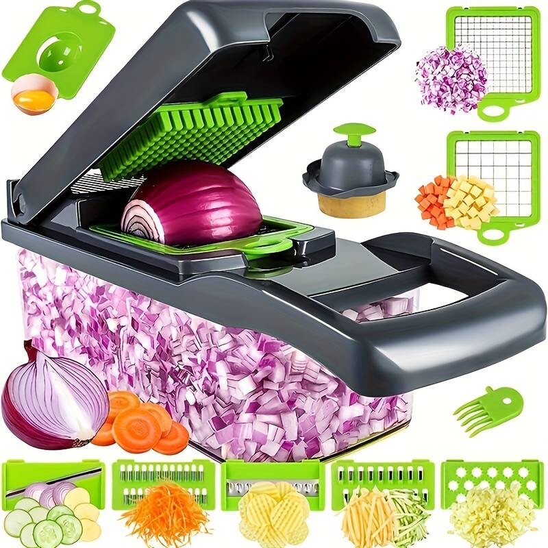 SOLO Vegetable Chopper, Onion Chopper,  Slicer with Container