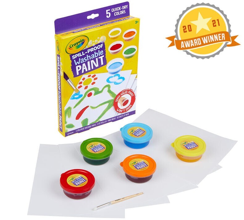 Crayola spill proof washable paint kit