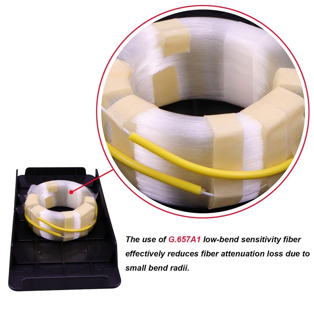 Compact 1000M Single Mode OTDR Launch Cable with Low Loss SCAPC-SCAPC