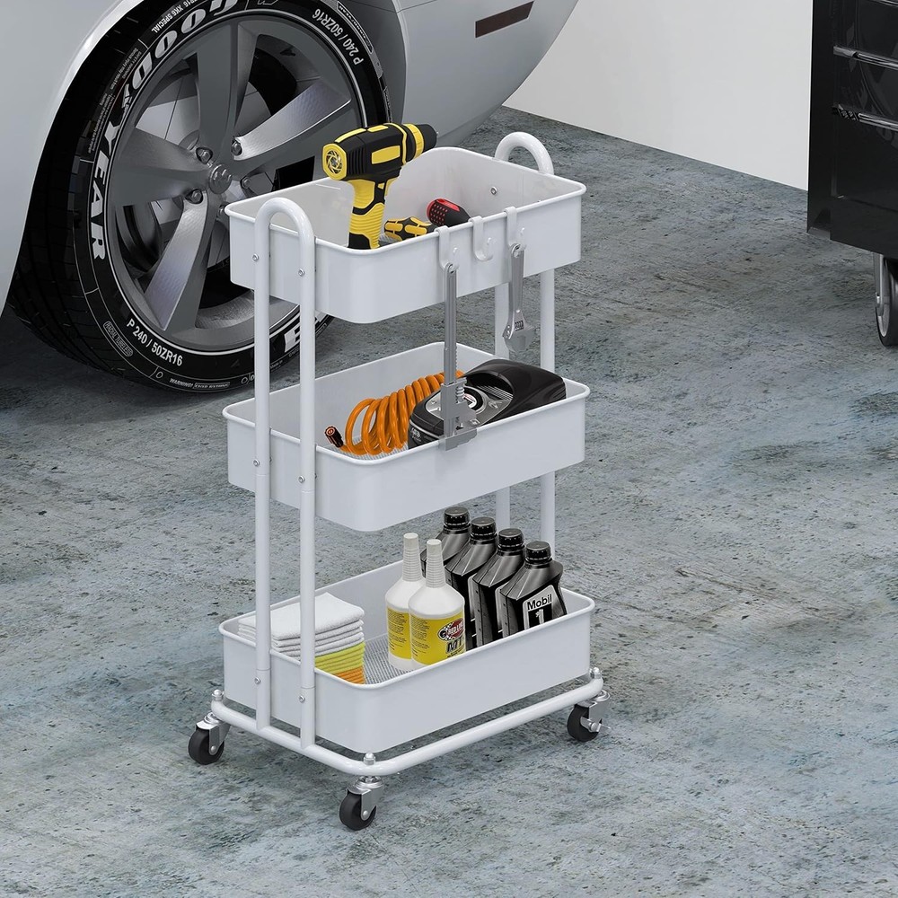 Heavy Duty Utility Cart with Locking Casters