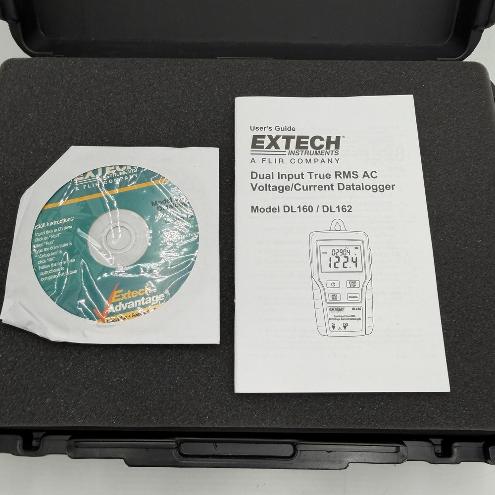 Extech DL160 Dual Input True RMS AC Voltage Current Datalogger