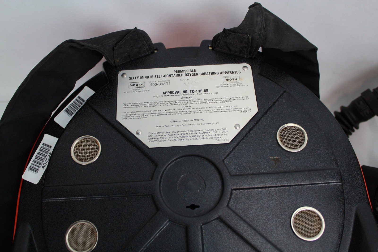 BioPak 60p 60 Minute Self contained Oxygen Breathing Apparatus Rebreather extras