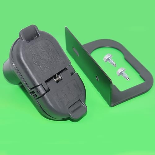 Multi-Tow 7 Pole & 4-Way Flat Trailer Connector Socket with Mounting Bracket,
