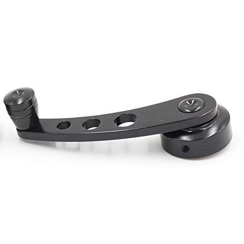 2Pcs Universal Car Window Handle Winder Riser Replacement Winder Crank Black