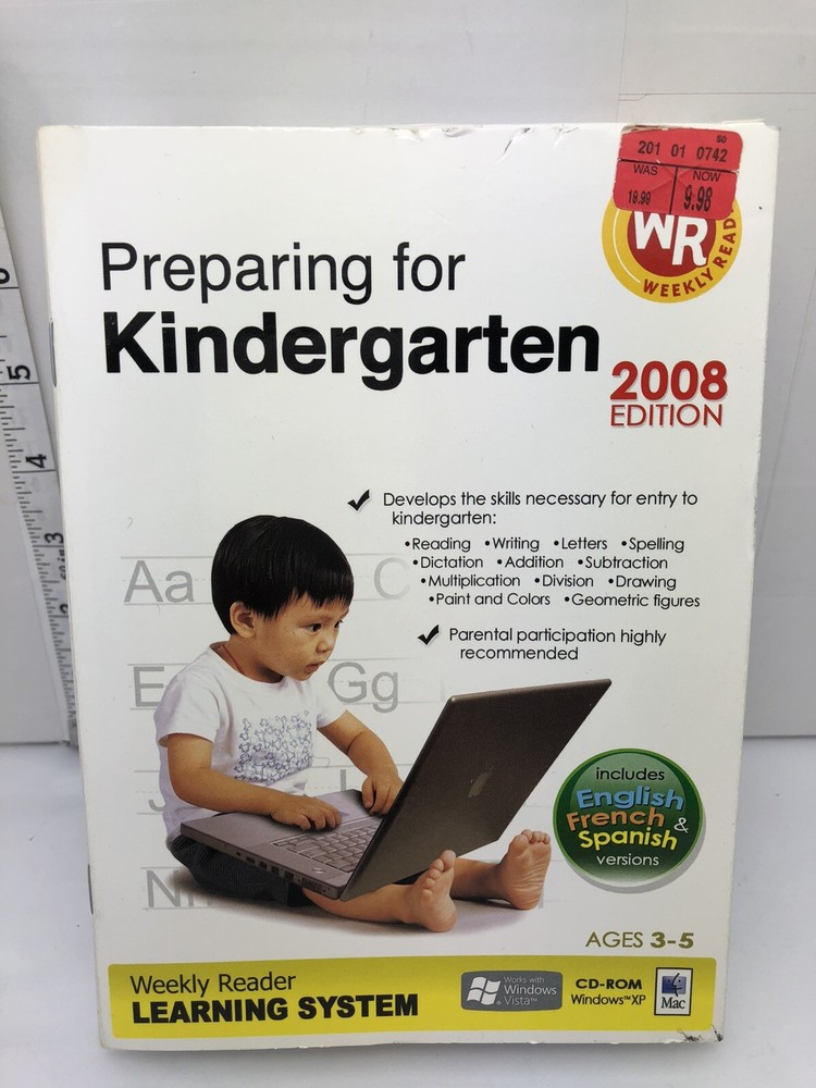 Preparing For Kindergarten PC Mac 2008 SEALED Weekly Reader Learning System
