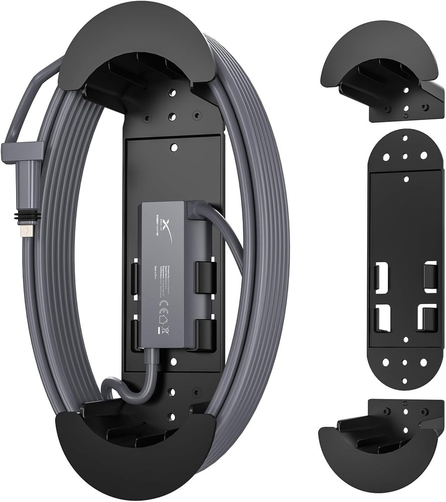 Durable Starlink Gen 3 Cable Management Solution, Wall Mountable - Black