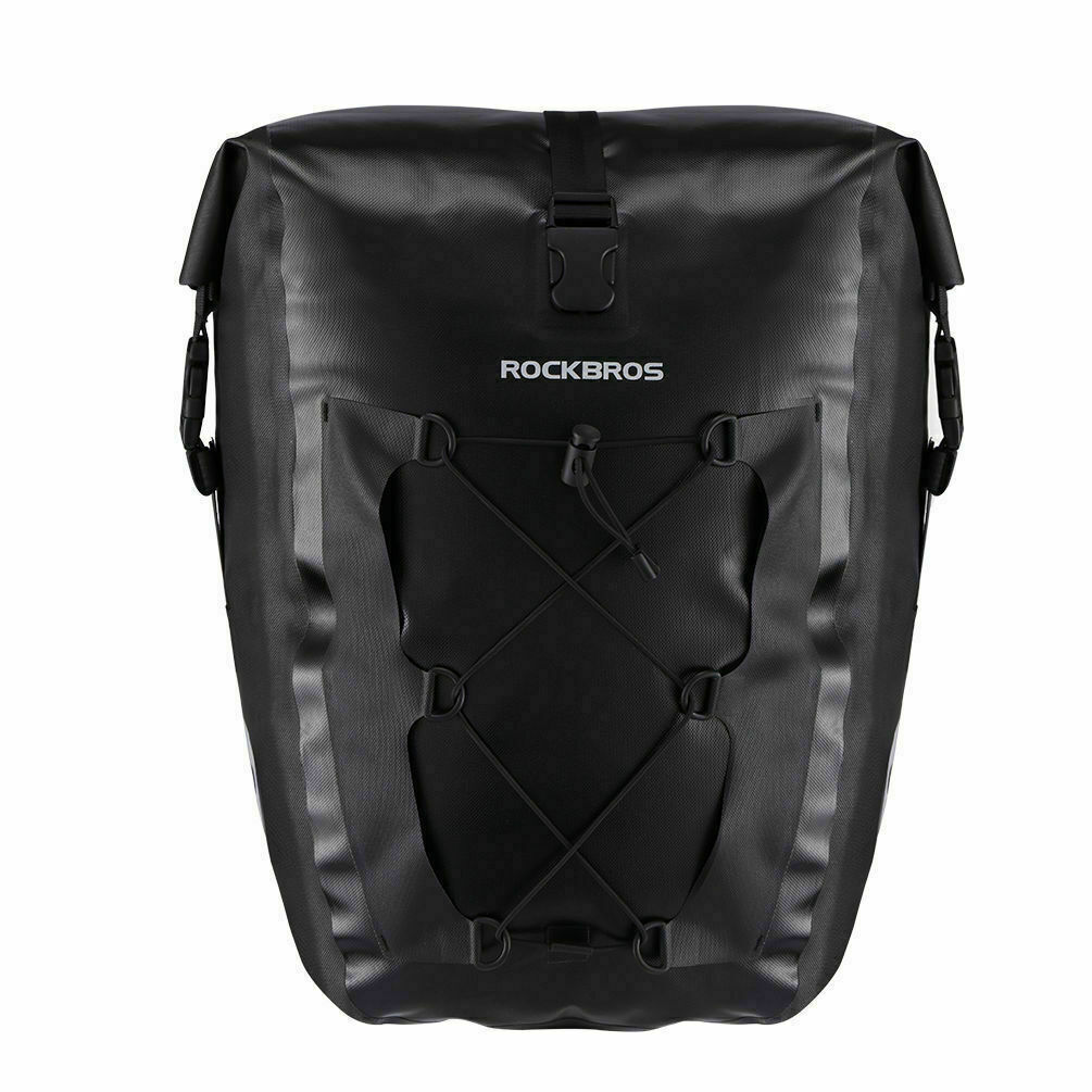 ROCKBROS Bicycle Pannier Bike Bag Rear Rack Bag Waterproof Large Capacity 2Pcs
