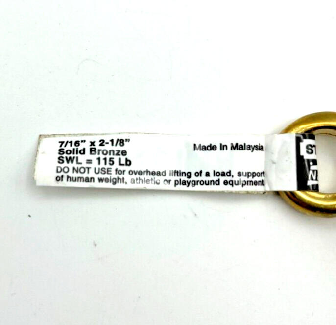 3/8" Solid Bronze Quick Snap Cambell T7625304 - Harness Maker, Saddler