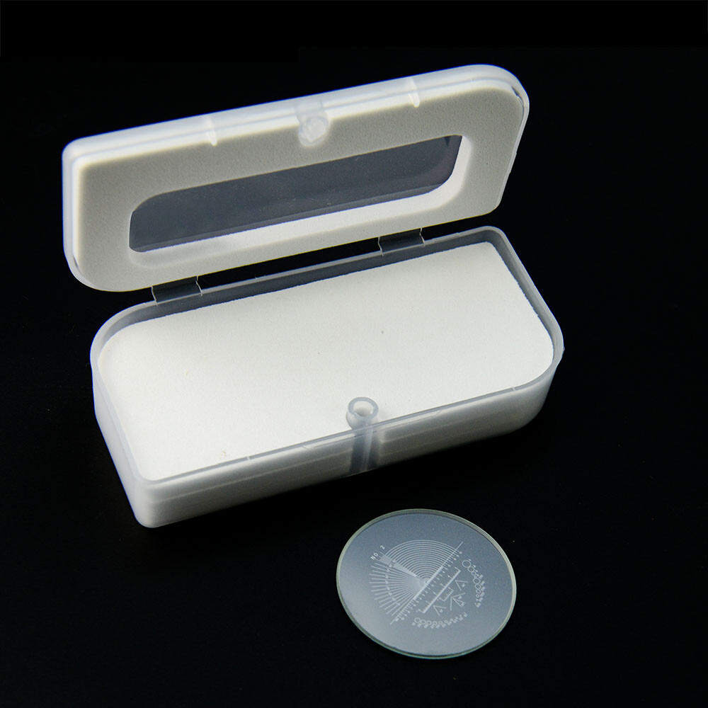 Stage Micrometer Eyepiece Reticle Calibration Slide Microscope Angle Rule