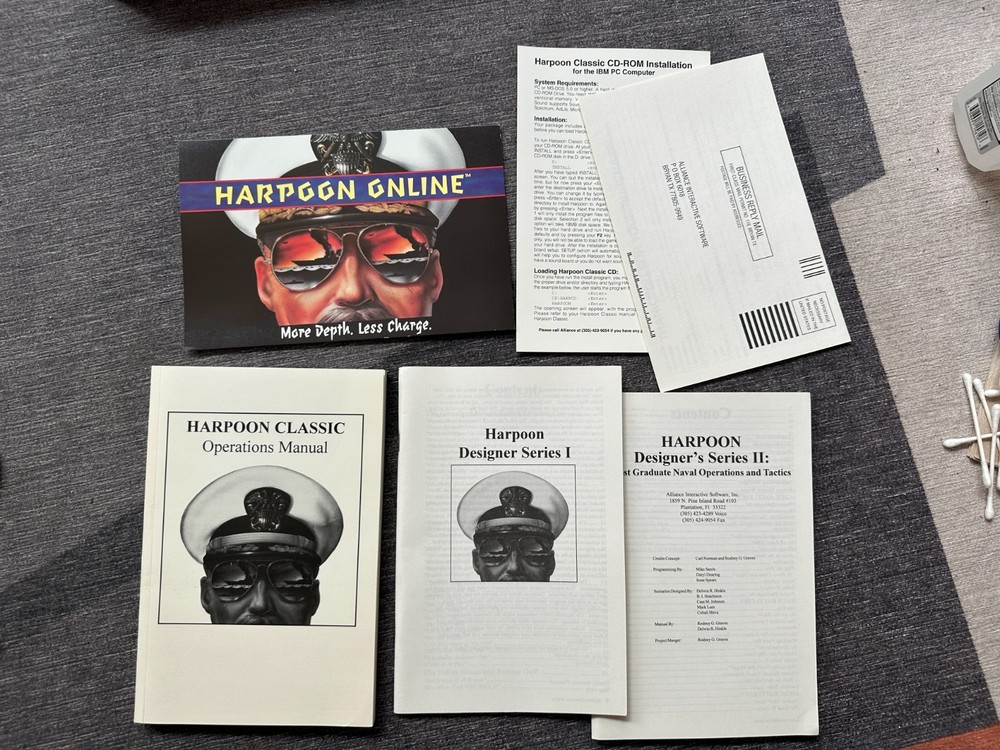 1990s Harpoon Classic PC Game - Packaging Only