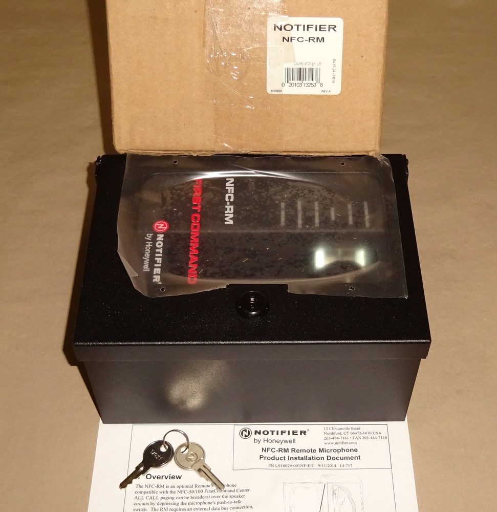 Notifier NFC-RM First Command Remote Microphone NFCRM Honeywell NEW