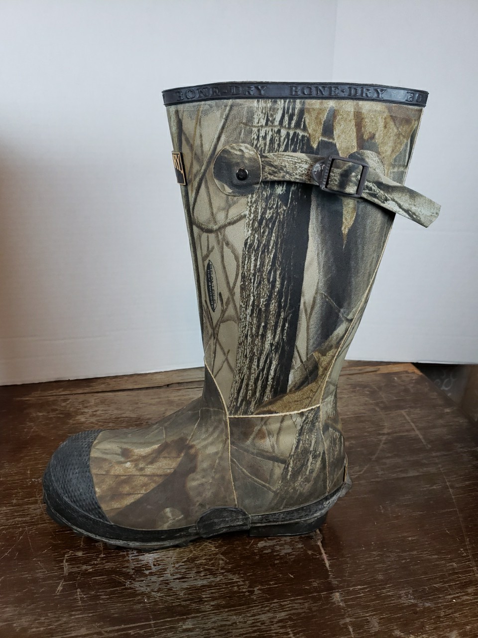 Redhead Bone Dry Realtree Hardwoods Rubber Boots 7 Thinsulate Steel Shank 1000g